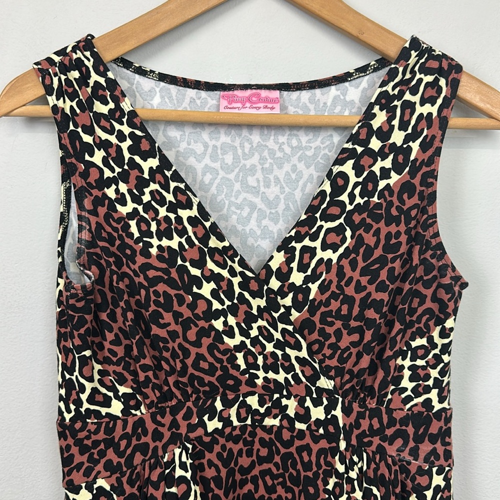 NWOT Pinup Couture Scrumptious Leopard Print 50’s Rockabilly Dress  Sz M - Picture 3 of 8
